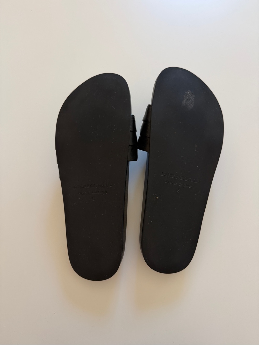 Beatrice Valenzuela Black Monocolor Slide Sandals Size 8 Women’s - Picture 7 of 10